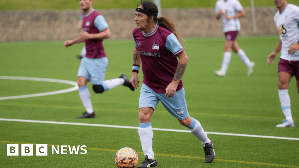 Iron Maiden founder Steve Harris, 69, plays Burnley FC friendly
