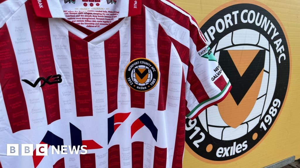Newport 'blown away' by Bilbao reaction to Basque refugee kit