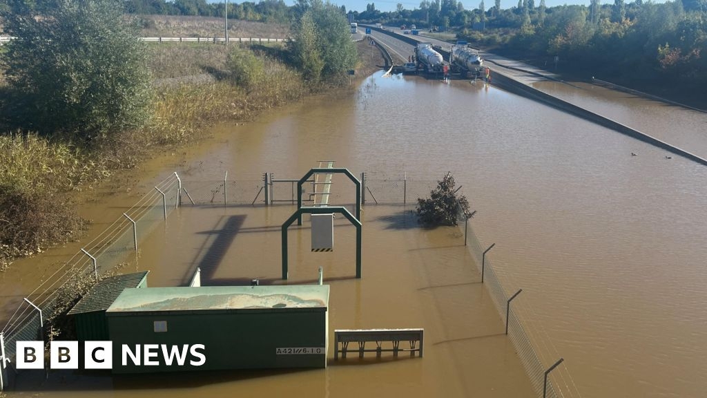 A421: Work has begun to relocate a flooded pumping station