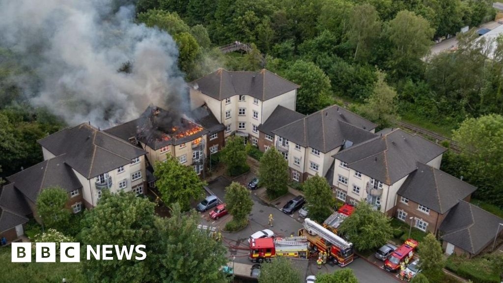 Fire at block of Andover flats forces residents from homes
