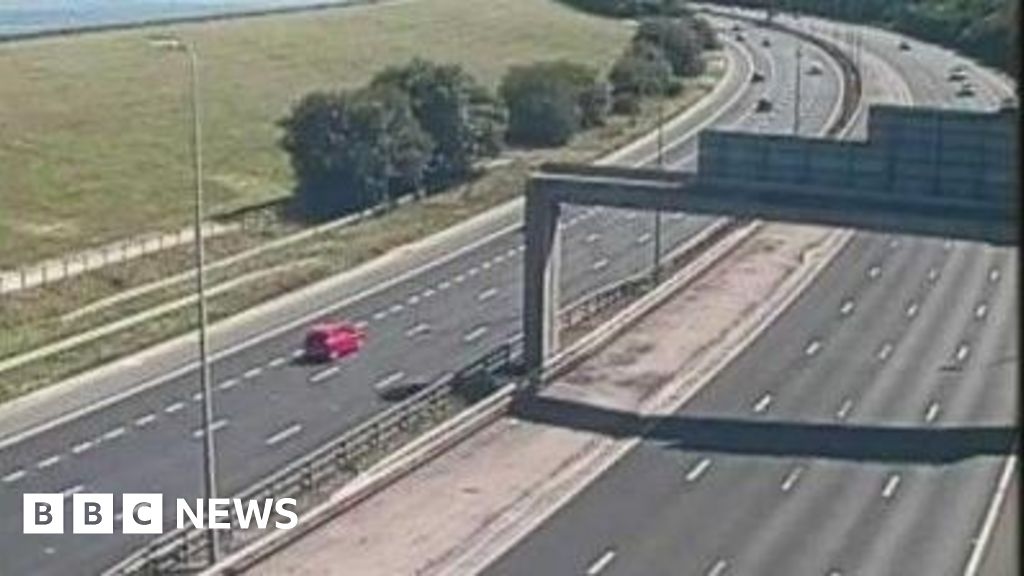 Partial M60 closure as air ambulance attend crash