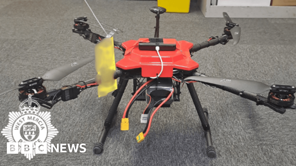 Two arrested after drone spotted above HMP Long Lartin