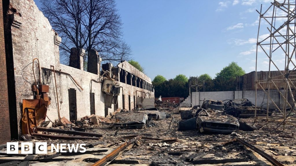 Old Sarum: Cafe which 'burned to ashes' reopens in mobile van