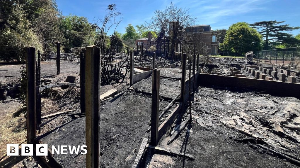 Teens arrested after fire at Hertfordshire County Hall grounds