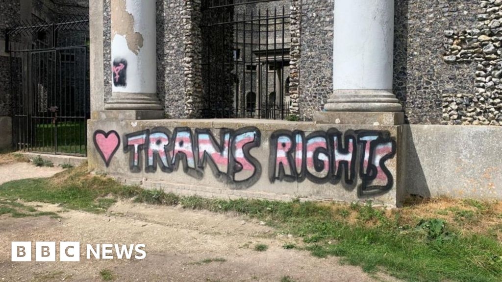 'Trans rights' graffiti at mausoleum will cost £2,000 to clean