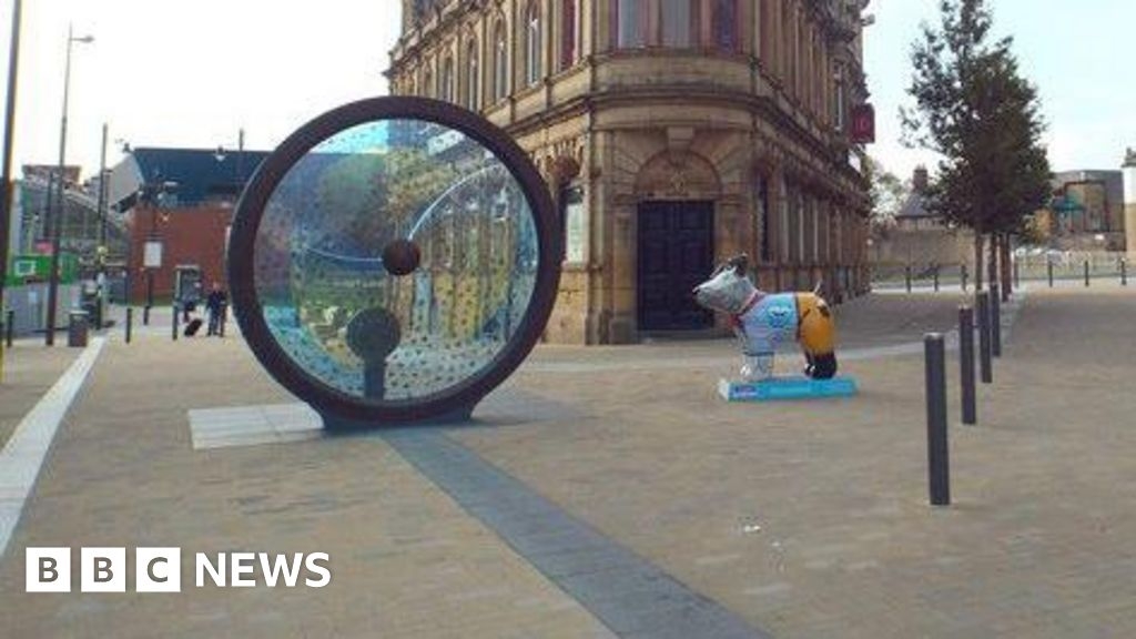 Vandalised Sunderland artwork back in Keel Square after two years