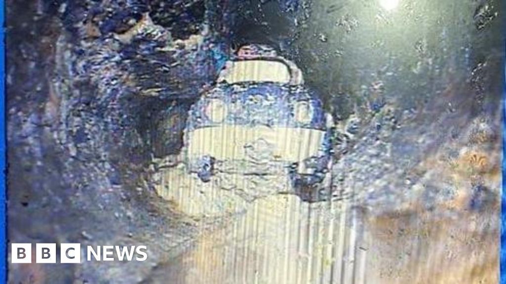 Toy car 'parked illegally' in sewers in Cornwall