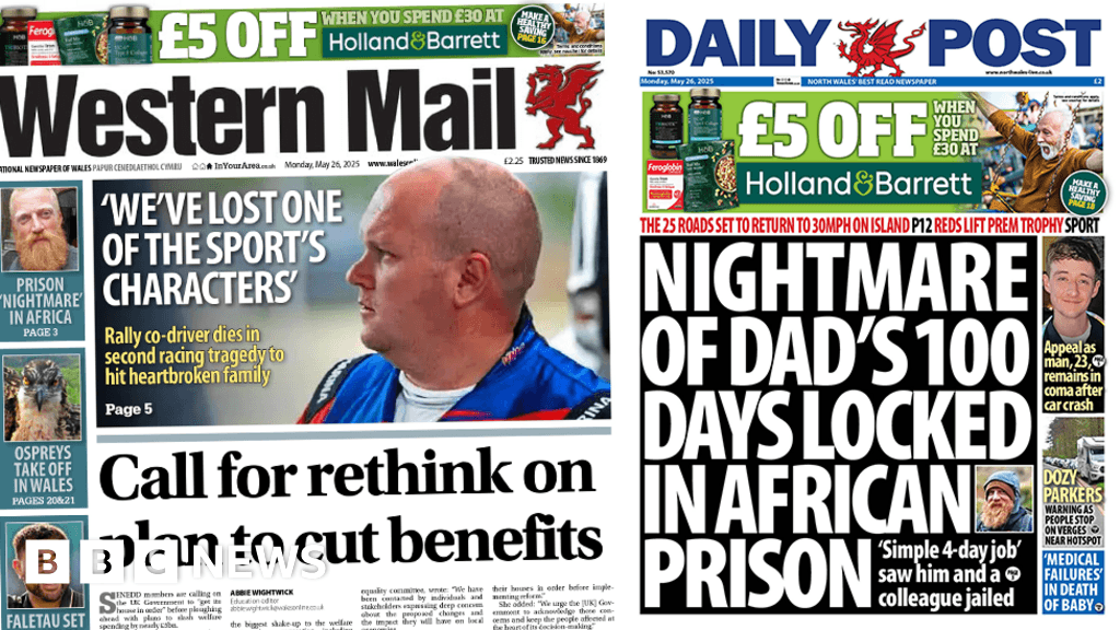 Wales' papers: Benefits cut rethink call and 100 days in prison