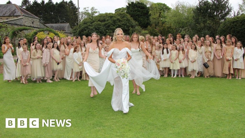 'Unforgettable day' - the wedding with almost 100 bridesmaids