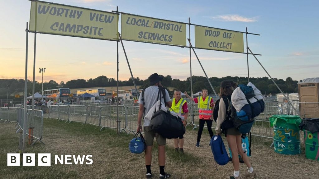Glastonbury Festival getaway and clean-up gets underway