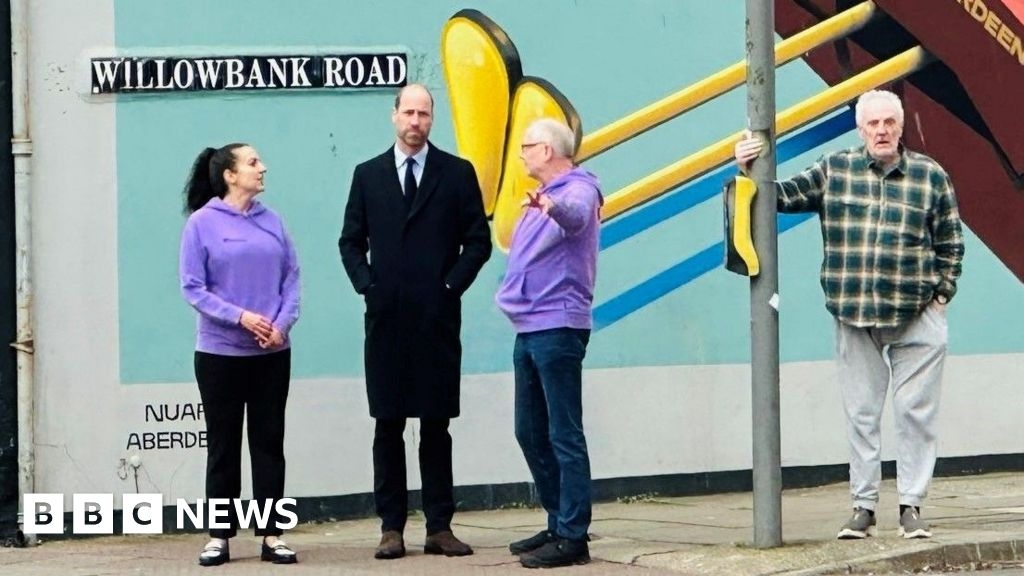 Prince William takes Aberdeen walking tour to highlight homelessness