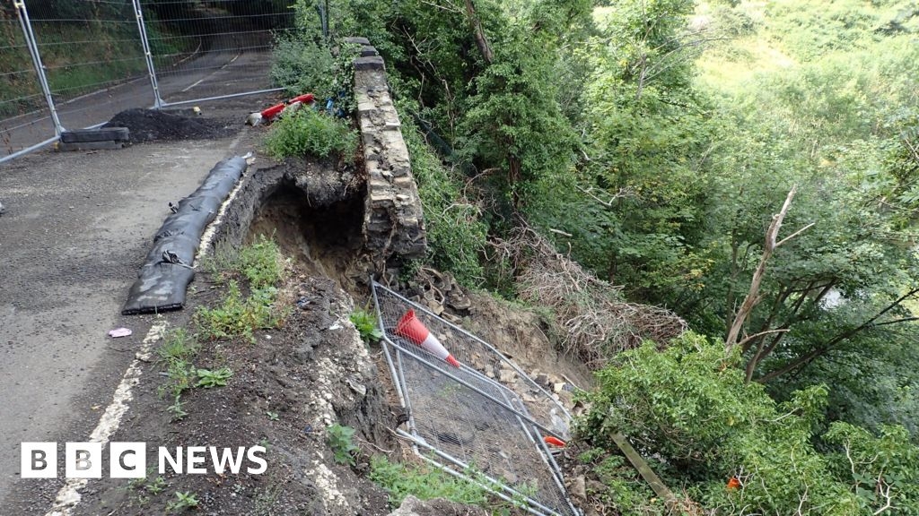 Repairs set to start in Huddersfield on landslip-hit road