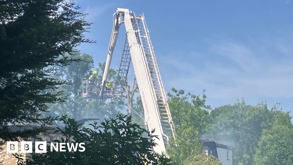 Seven fire engines dealing with house fire in Bodmin