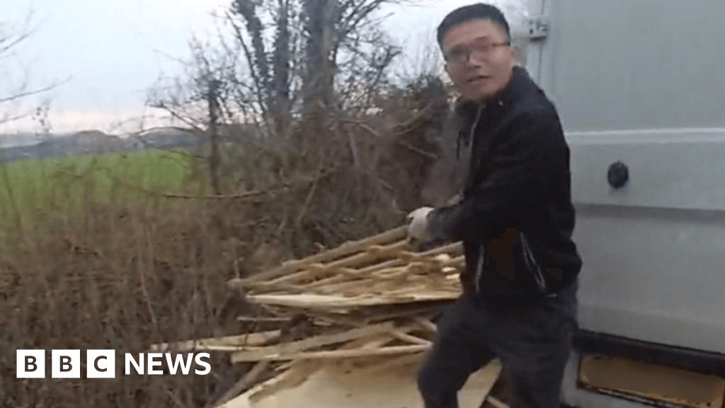 Flytipper fined after being caught on camera