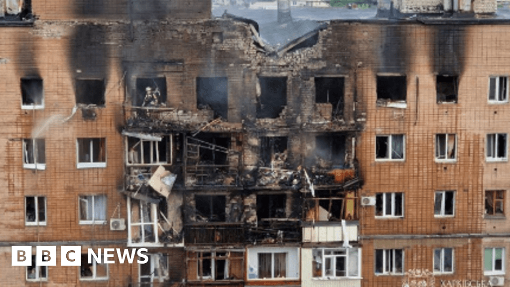 Russia launches biggest drone attack on Ukraine's Kharkiv