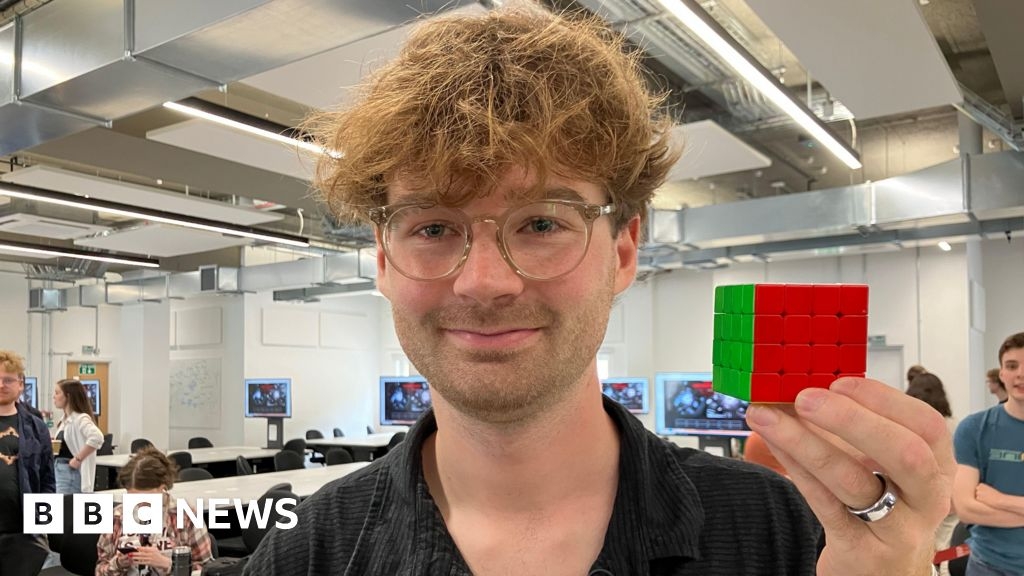 Robot built by Bristol student obliterates 4x4 Rubik's cube record