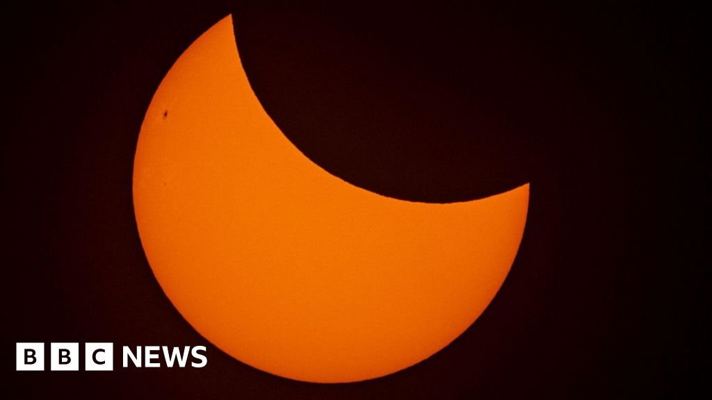 Northern skywatchers capture glimpse of partial solar eclipse