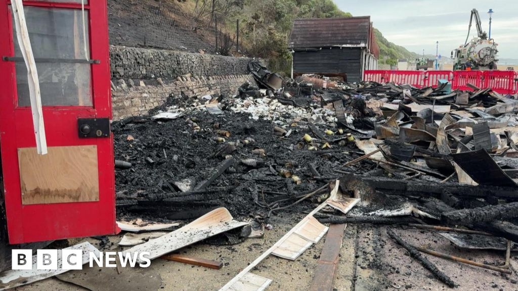 Bournemouth beach huts engulfed by fire