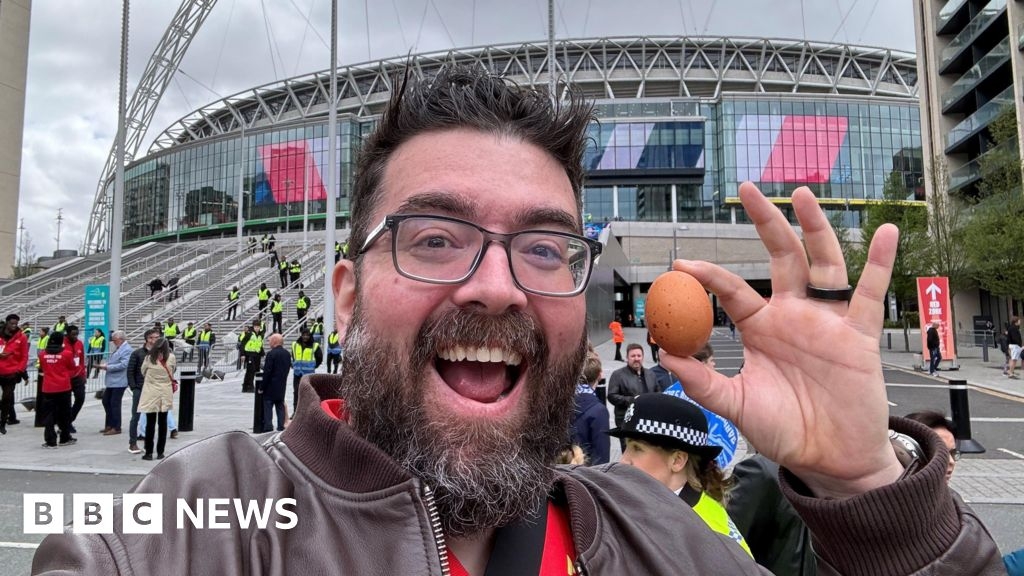 EFL Trophy: Peterborough fan hopes egg will bring good luck