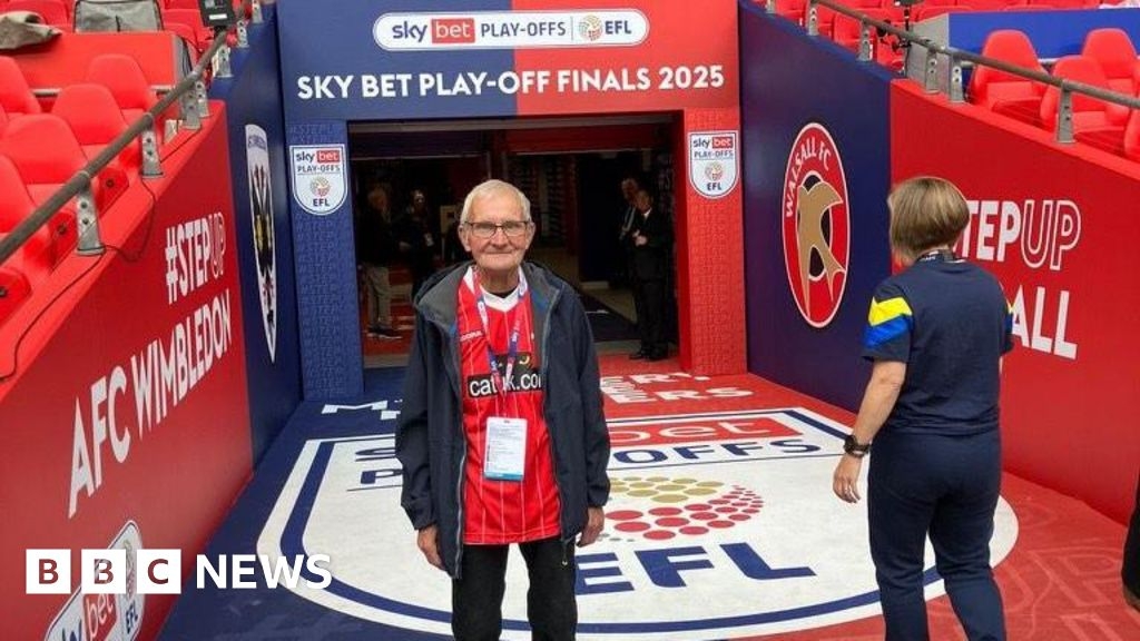Walsall match day volunteer Gary Edwards in VIP Wembley tour