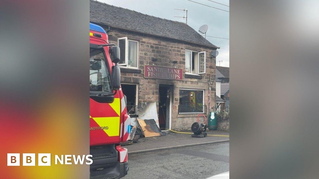 Fire breaks out at fish and chips shop in Brown Edge