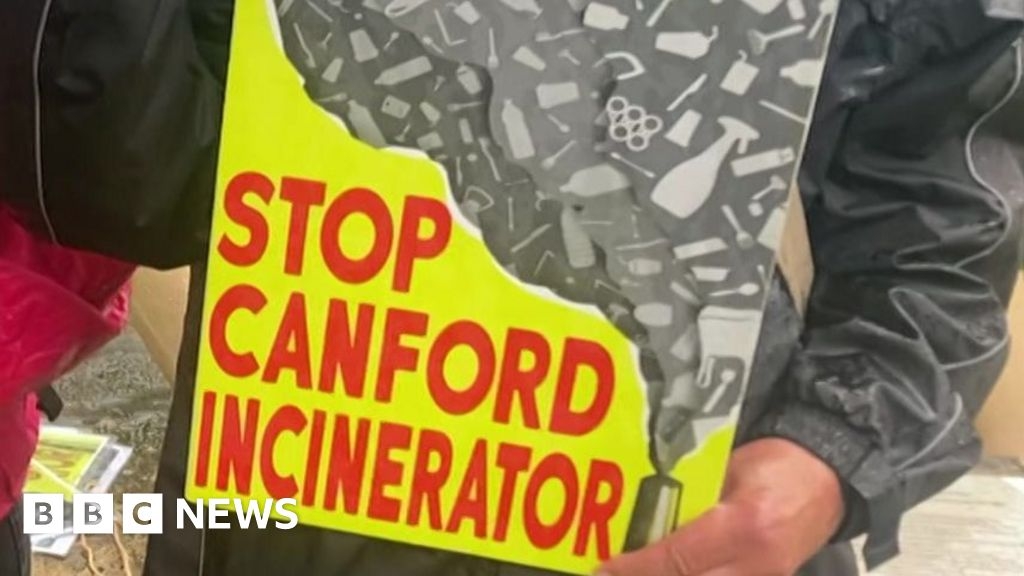 Canford incinerator protest held as council debates plan