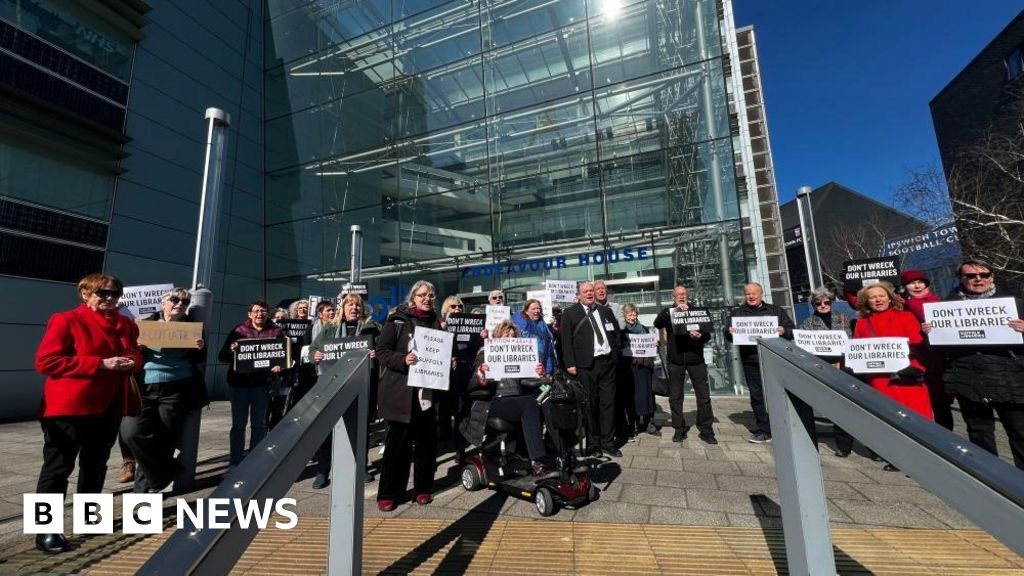 Protests as Suffolk library services taken back by council