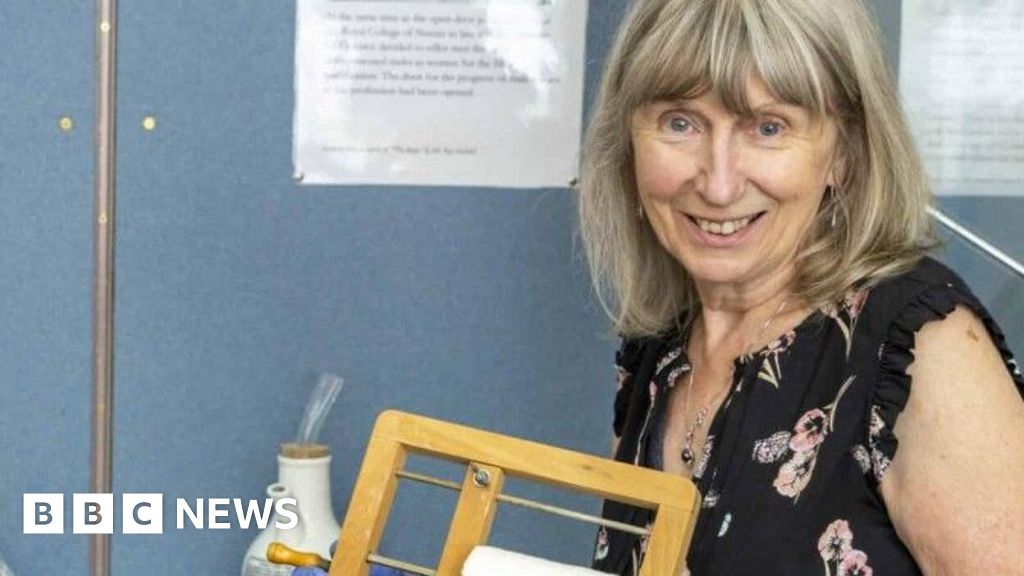 Volunteers display medical memorabilia in Wolverhampton hospital