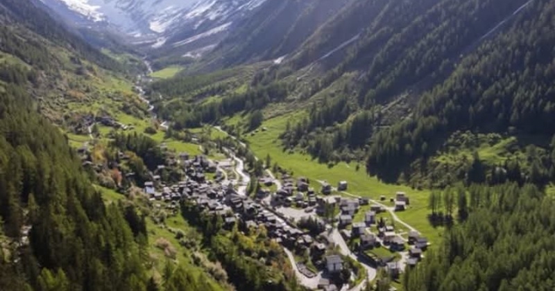 Glacier collapse in Swiss village: Before-and-after images go viral