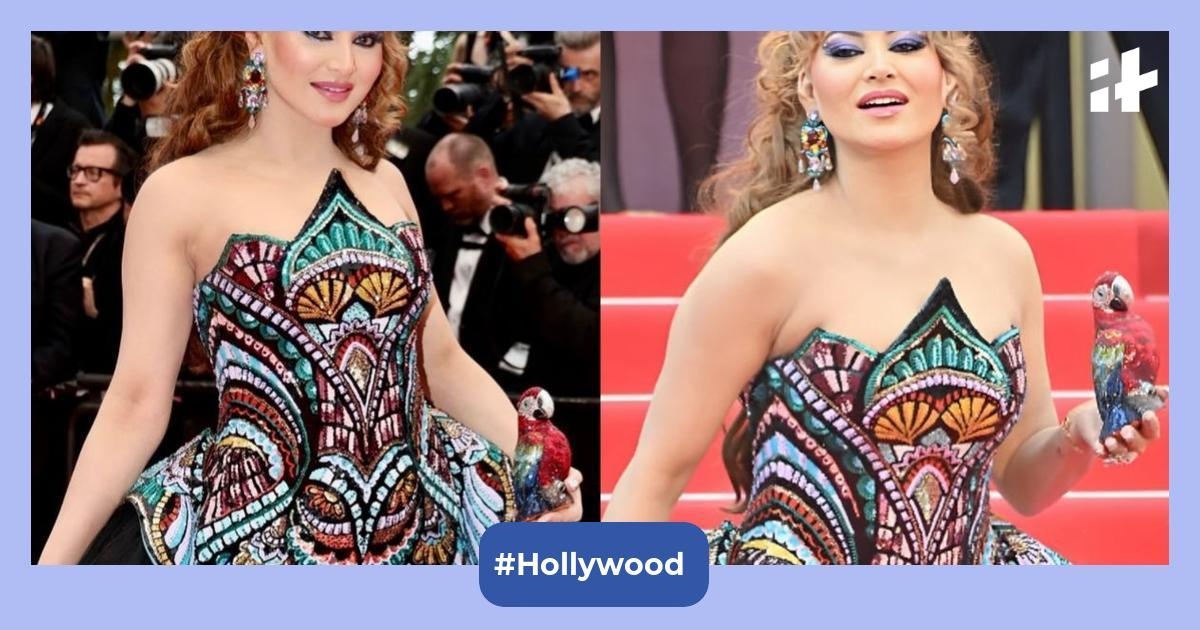 Cannes 2025: Urvashi Rautela's tiara look, crystal parrot clutch leave netizens puzzled 'looks like daaku maharaj premiere'