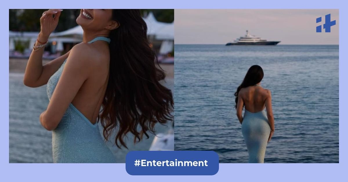 Cannes 2025: Jacqueline Fernandez shines in blue seafoam gown, honoured at women in cinema event