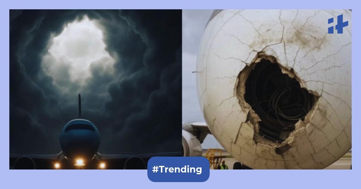 IndiGo Delhi-Srinagar flight hit by hailstorm, plane nose damaged; flyers recount mid-air panic & 'near-crash' moment, laud crew