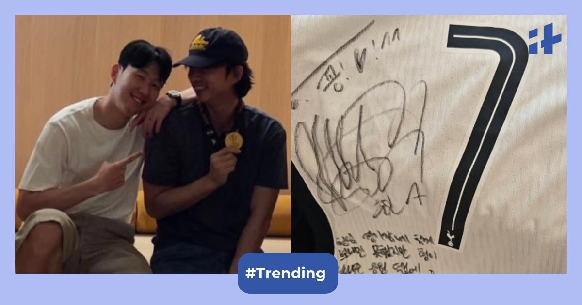 Gong Yoo meets Son Heung Min to celebrate Tottenham's Europa League win, shows off signed jersey: 'Respect'
