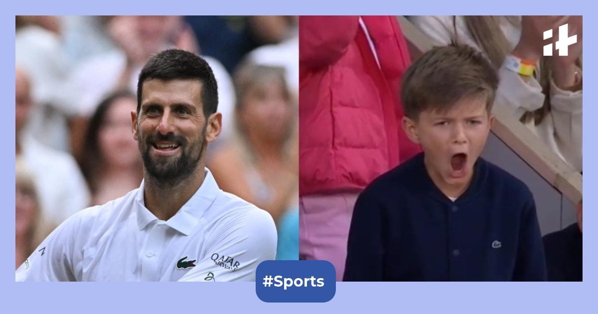 Novak Djokovic clinches his 100th Wimbledon win and joins Roger Federer's exclusive club; son's reaction in stands steals spotlight