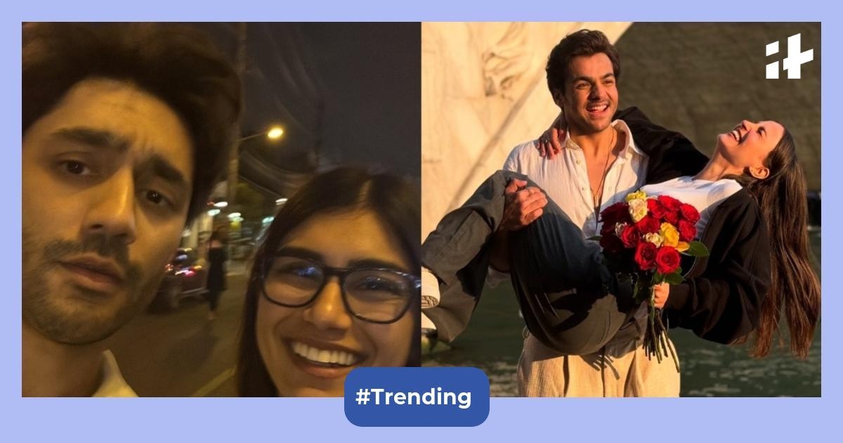 YouTuber Harsh Beniwal shares AI picture with former adult star Mia Khalifa, mocks Ashish Chanchlani's viral post with Elli AvrRam