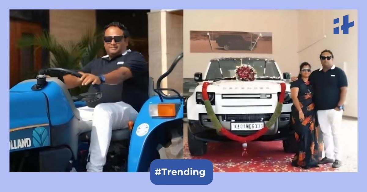 Viral Video: Indian farmer drives his tractor straight to Land Rover showroom, buys a brand new Defender