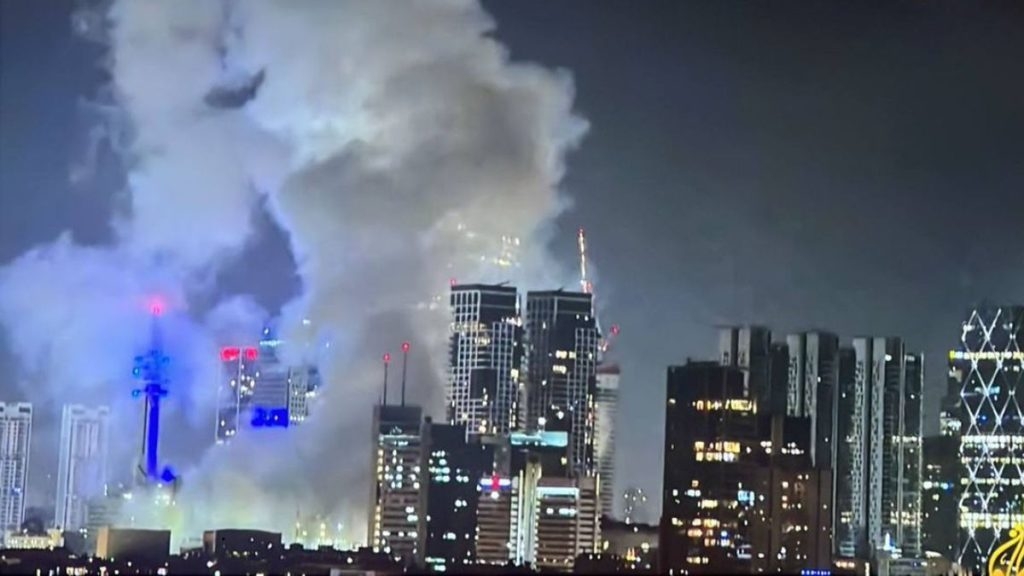 Watch: Iranian state TV airs footage of ballistic missile launch targeting Israel amid escalating conflict