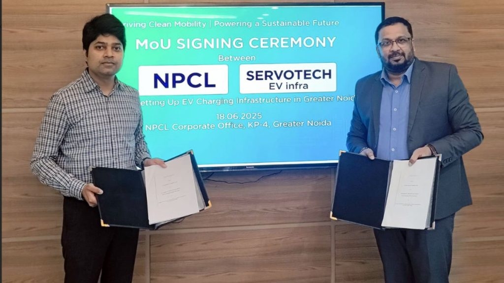 Servotech EV Infra signs MoU with NPCL to expand EV charging infrastructure across Greater Noida