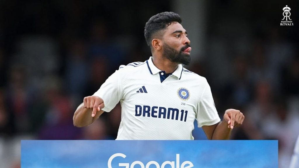 Mohammed Siraj's ‘emoji for believe' moment goes viral, Rajasthan Royals share inspirational post