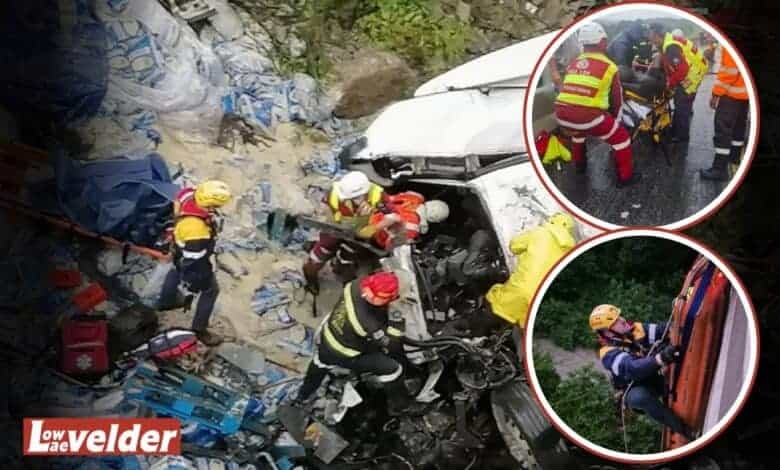 Watch: Truck driver's leg nearly amputated in 8-hour rescue mission on N4 in Mbombela