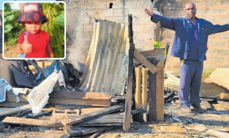 KZN child (4) left alone dies in Cinderella Park shack fire
