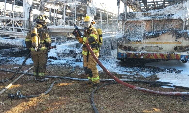 Massive depot fire in Mabopane destroys 23 parked buses