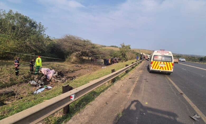 5 dead in head-on collision on N2 in KZN