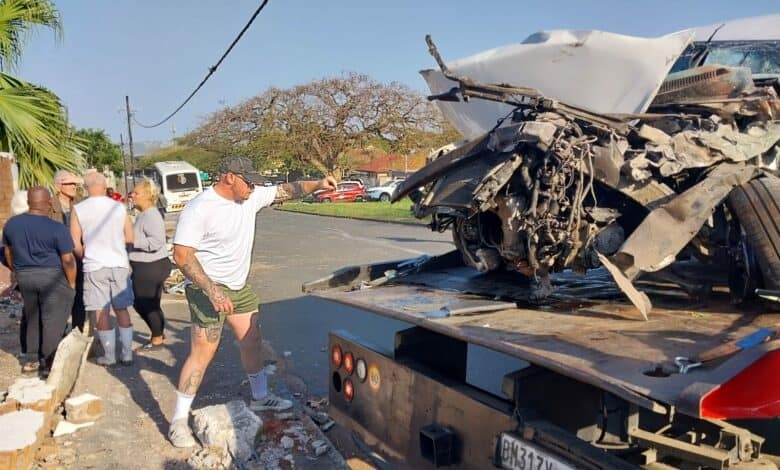 Video: Durban bus crash leaves 23 injured as vehicle smashes into wall