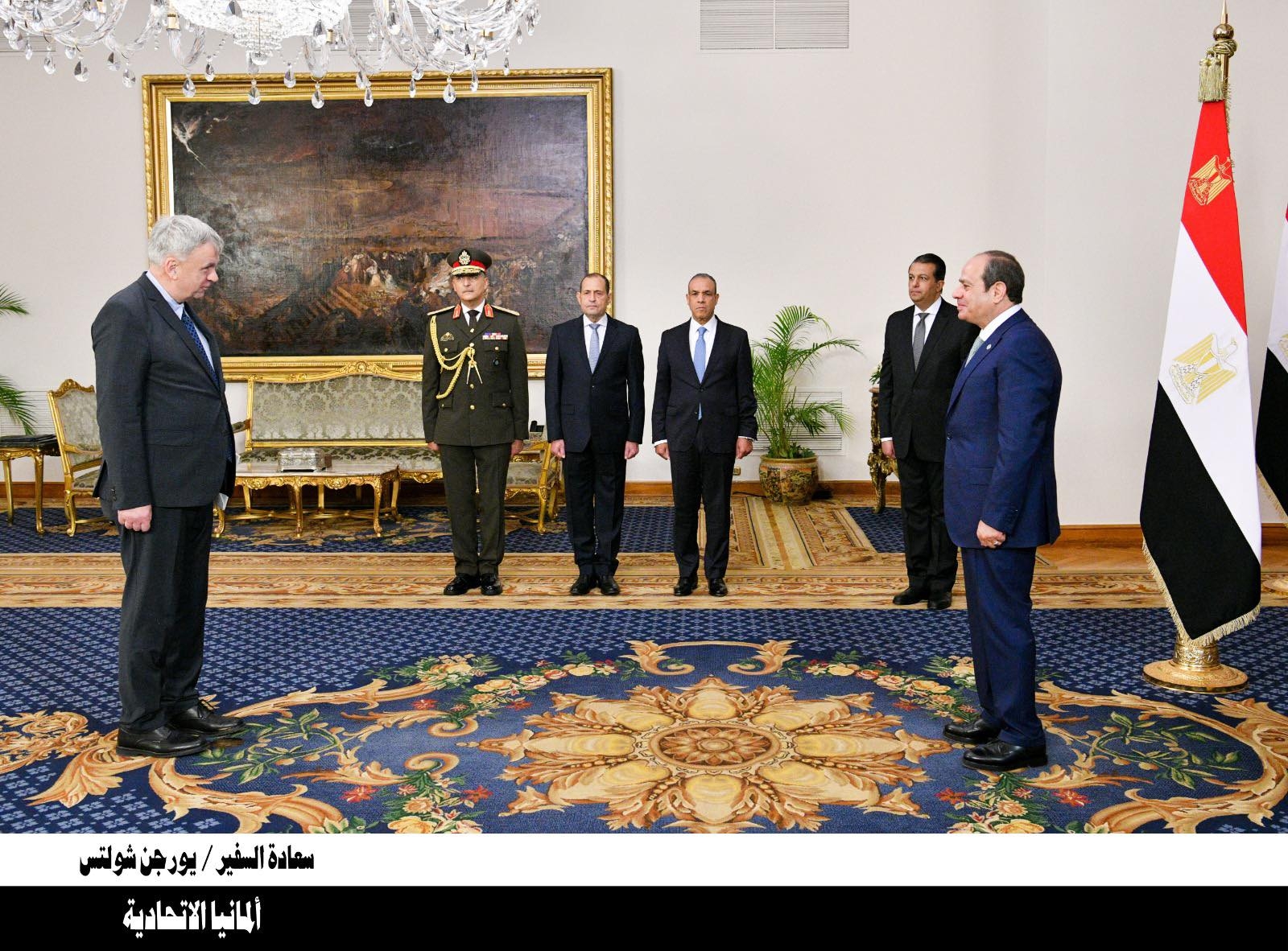 New German ambassador presents credentials to Egypt's President Al-Sisi