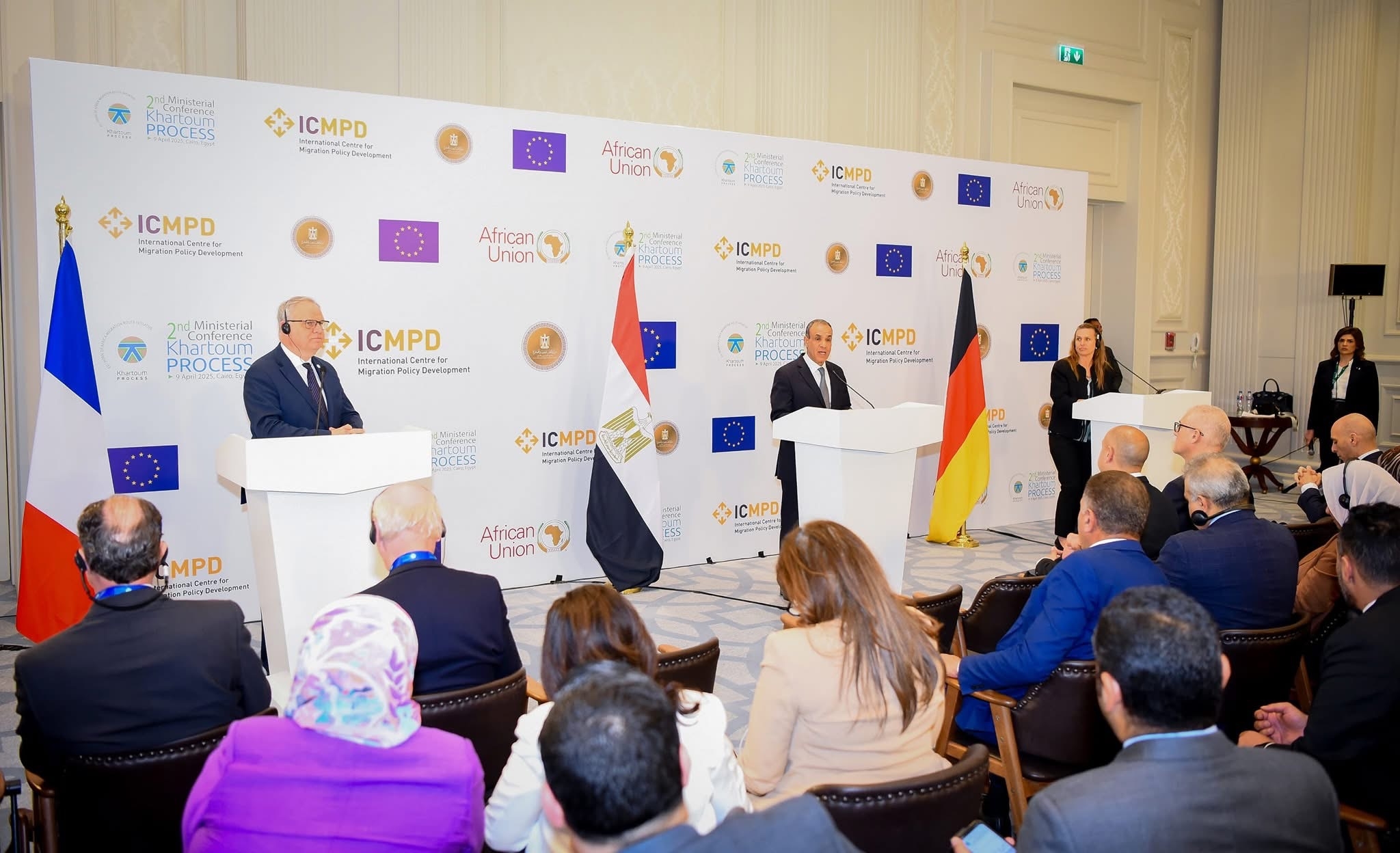Egypt hands over Khartoum Process chairmanship to France at Cairo ministerial meeting