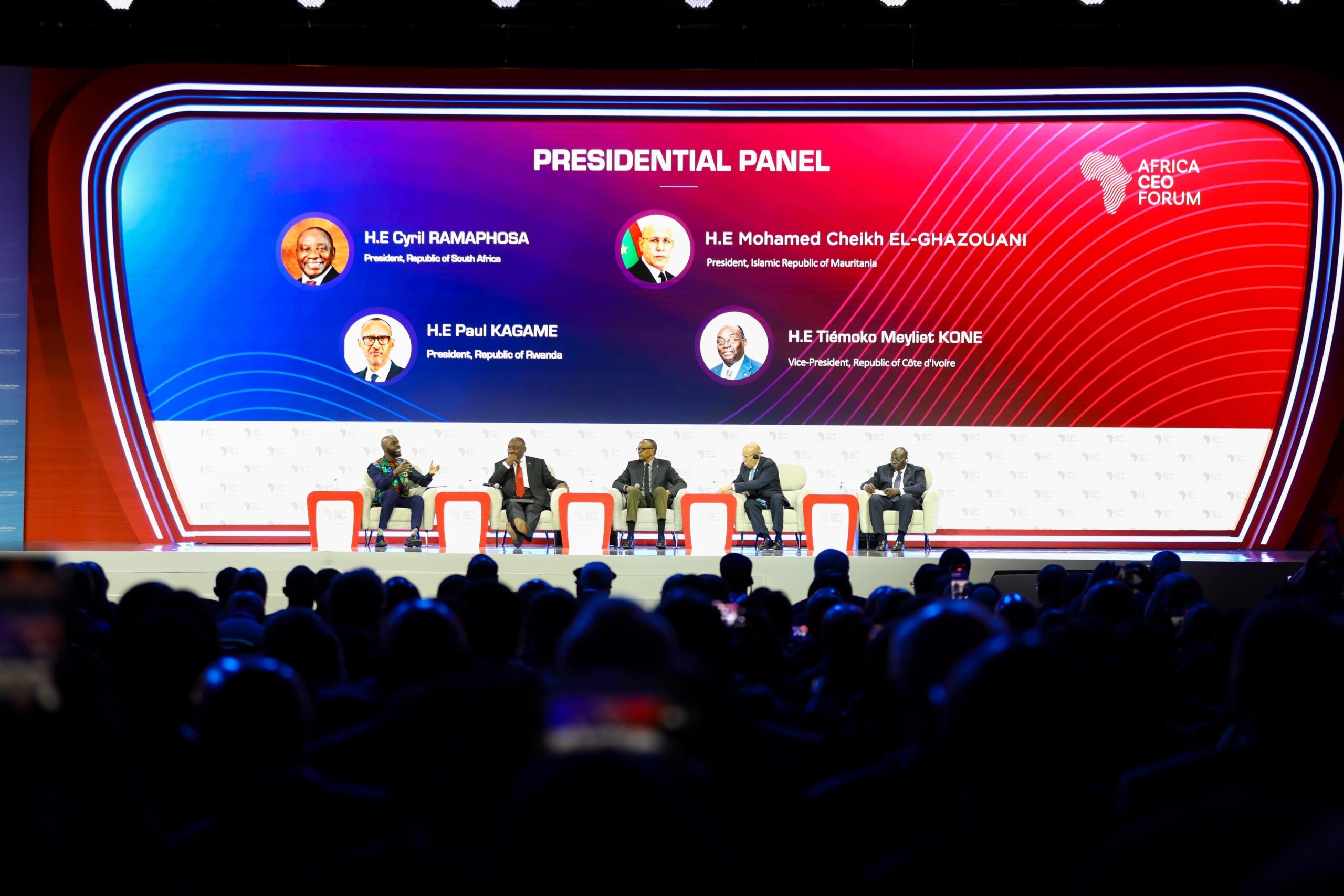 Kagame urges African unity, self-reliance at Africa CEO Forum panel