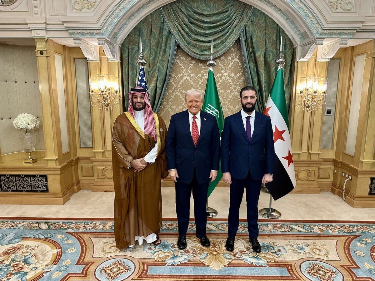 Trump meets Syrian counterpart in Riyadh, urges normalisation with Israel