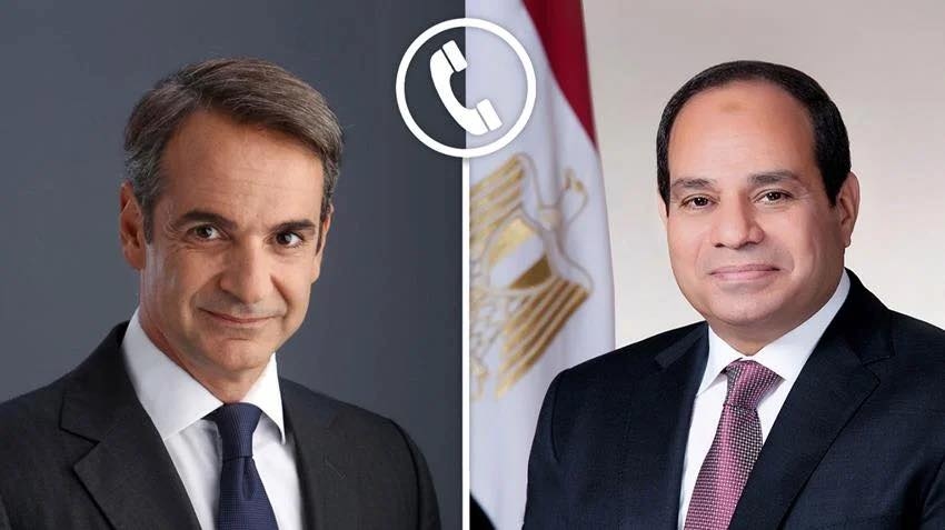 Egypt's Al-Sisi, Greek PM urge political solution to halt Iran-Israel crisis