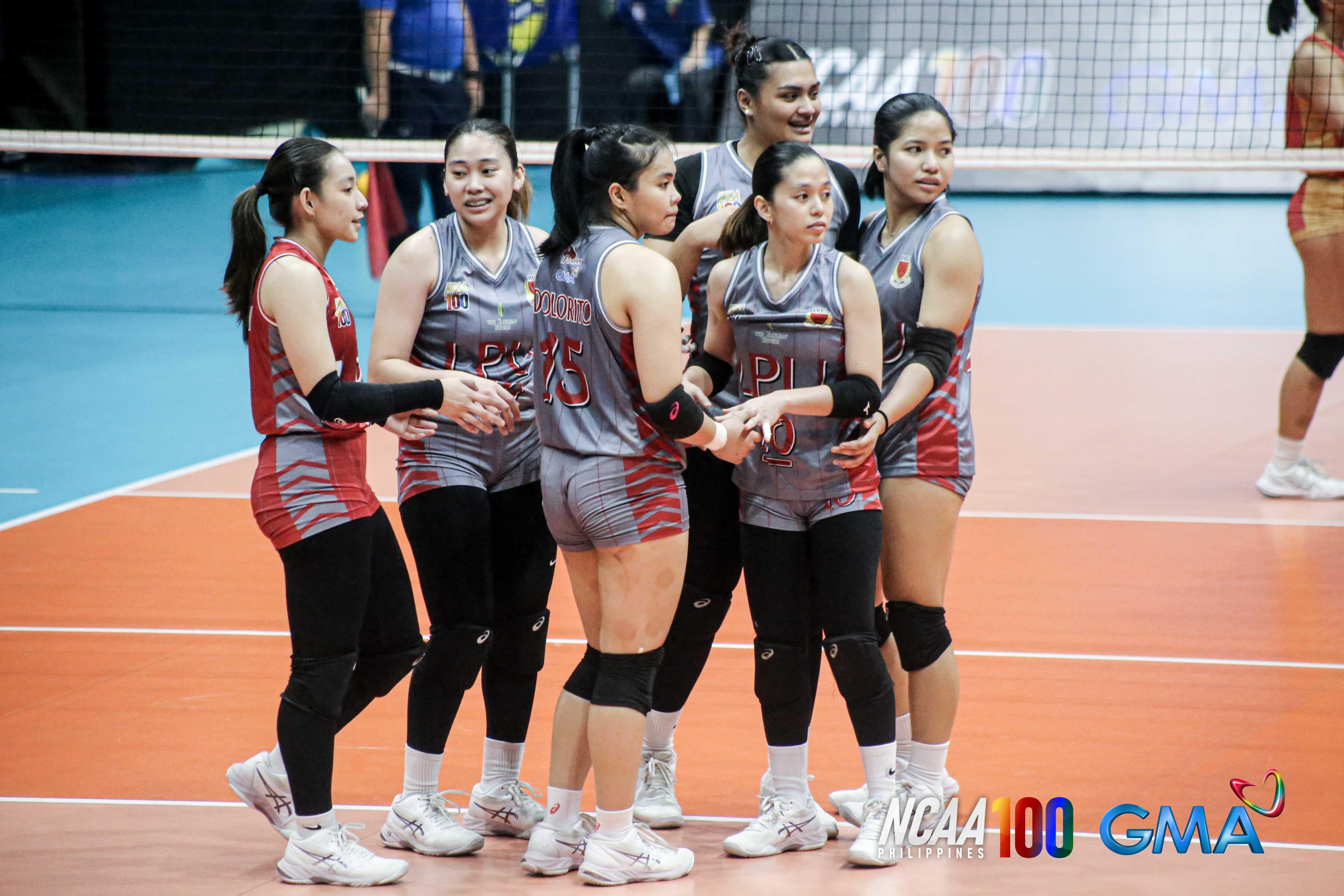 LPU Lady Pirates complete reverse sweep vs. EAC to keep Final Four hopes alive